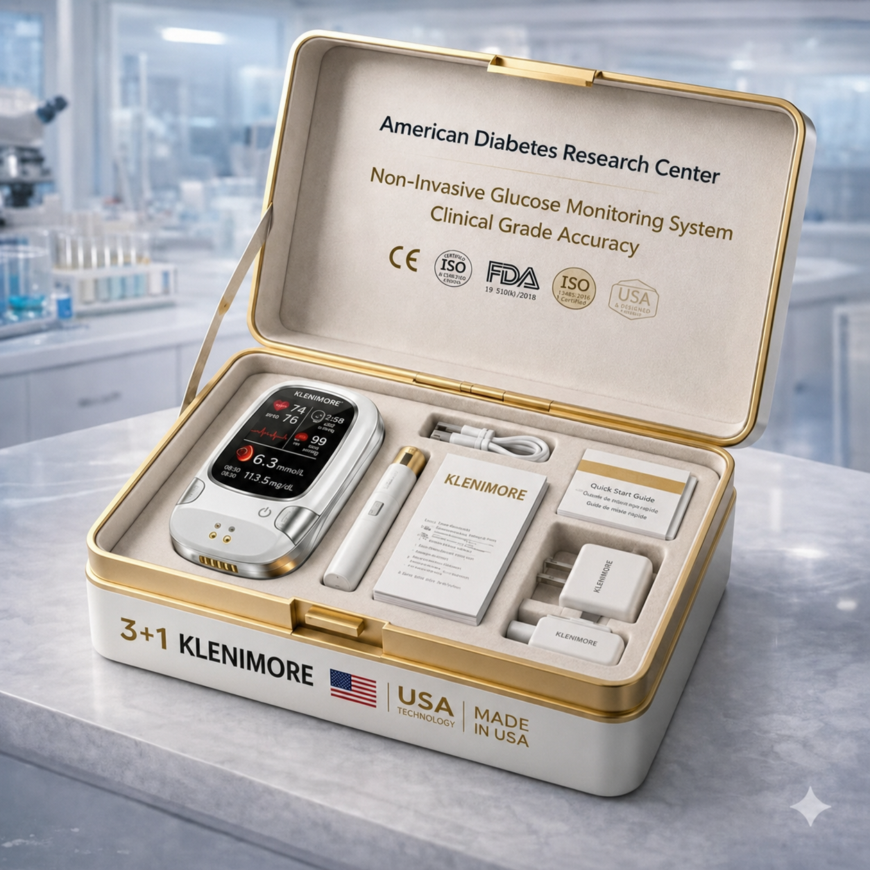 Smart tracking kit in organized carry case