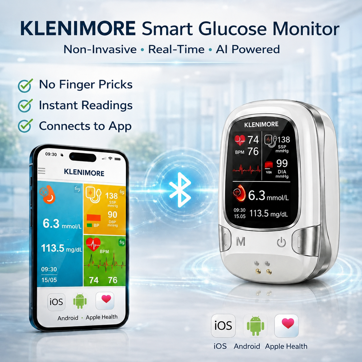 Hinebeol smart wellness tracking device product display