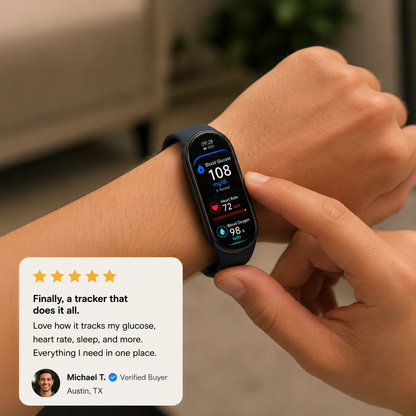 ⚡ Final 1 Hours Launch Offer 🏆 2026 Pryxo™ M9 Non-Invasive Smart Band 📈12 health reports - No-Prick