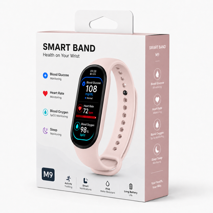 ⚡ Final 1 Hours Launch Offer 🏆 2026 Pryxo™ M9 Non-Invasive Smart Band 📈12 health reports - No-Prick