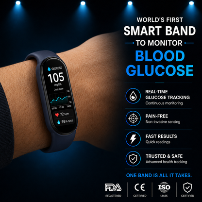 ⚡ Final 1 Hours Launch Offer 🏆 2026 Pryxo™ M9 Non-Invasive Smart Band 📈12 health reports - No-Prick
