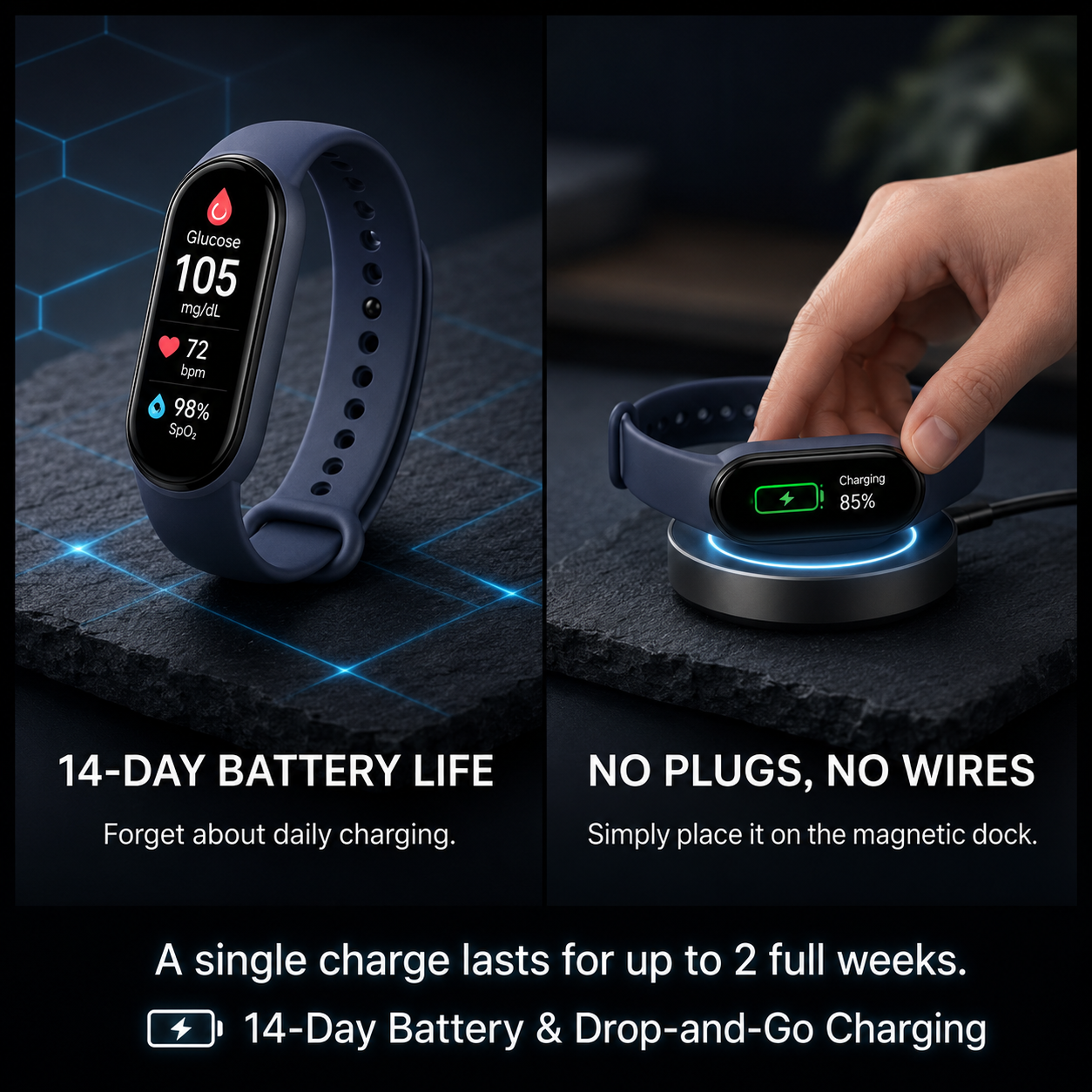 ⚡ Final 1 Hours Launch Offer 🏆 2026 Pryxo™ M9 Non-Invasive Smart Band 📈12 health reports - No-Prick