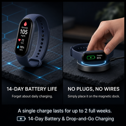 ⚡ Final 1 Hours Launch Offer 🏆 2026 Pryxo™ M9 Non-Invasive Smart Band 📈12 health reports - No-Prick